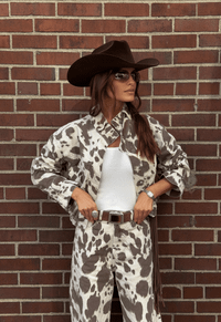 Foto do produto Jaqueta Bomber High Neck Cowprint