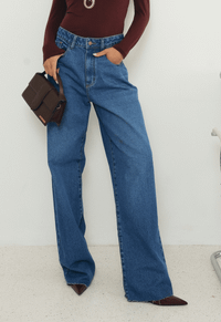 Foto do produto Calça Wide Leg Essentials Médio Nebulizado