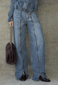 Foto do produto Calça Balloon Zip Dirty Wash