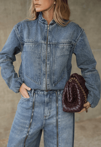 Foto do produto Jaqueta Bomber Zip Dirty Wash