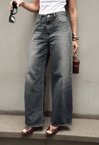 Foto do produto Calça Extra Wide Leg Dark Stone Wash