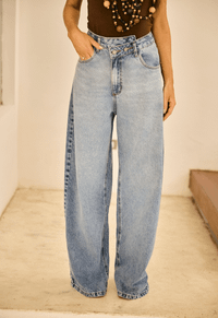 Foto do produto Calça Wide Leg Twist Claro