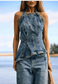 Foto do produto Top Evasê Silhuette Dirty Wash