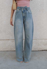 Foto do produto Calça Wide Leg Twist Dirty Wash
