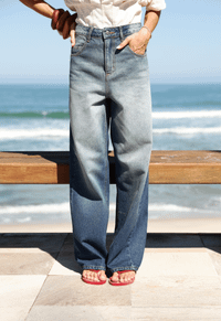 Foto do produto Calça Baggy Bastille Dirty Wash Vintage