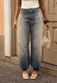 Foto do produto Calça Aladim Margot Dirty Wash Médio