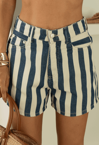 Foto do produto Short Mom Dolce Vita Blue Stripes