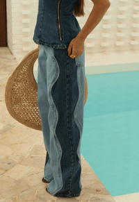 Foto do produto Calça New Baggy Bicolor Sea