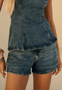 Foto do produto Short Mom Serena Dirty Wash