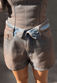Foto do produto Short Baggy Overlap Rose Dust