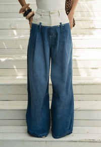 Foto do produto Calça Super Wide Mix Blue Escuro