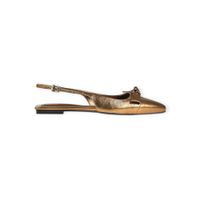 Foto do produto Flats Uza Metalizado Old Gold Ouro - Z25L933M0008