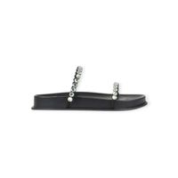 Foto do produto Sandália Uza Flat Chamois Preto-C27AA111M017