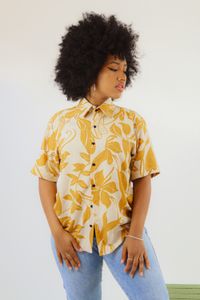 Foto do produto Camisa Floral Mostarda