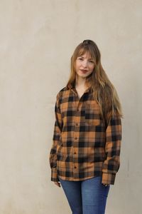 Foto do produto Camisa Xadrez Marrom Escuro