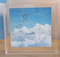 Quadro Sonhar Unquê – Fotografia Bordada 20x20 Acrílico