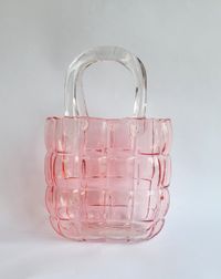 VASO VIDRO BOLSA 22X15X8CM