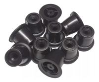 Foto do produto Pezinho Preto Plástico – Kit com 100 Peças