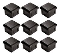 Foto do produto Ponteira Interna 40X40mm Preto - Kit com 100 unidades