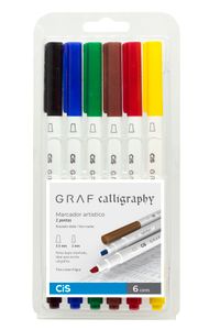 Foto do produto MARCADOR ARTÍSTICO GRAF CALLIGRAPHY EST C/6