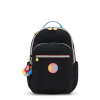 Foto do produto MOCHILA KIPLING SEOUL PRETO - GALAXY BLACK FC