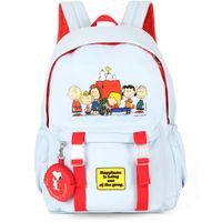 Foto do produto MOCHILA SNOOPY AZUL COM MINI BOLSINHA