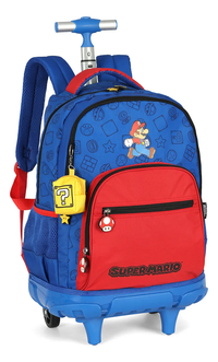 Foto do produto MOCHILA COM RODAS MARIO BROS AZUL 