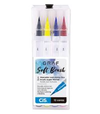Foto do produto CIS MARCADOR GRAF SOFT BRUSH ESTOJO C/12