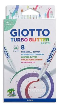 Foto do produto HIDROCOR GIOTTO TURBO GLITTER PASTEL 8 CORES