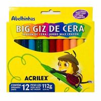 Foto do produto BIG GIZ DE CERA - 12 CORES