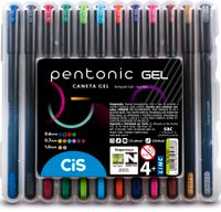 Foto do produto KIT CANETA PENTONIC GEL ESTOJO C/12