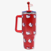 Foto do produto CANECAO TUMBLER C/PINGENTE 1,15LT HELLO KITTY ROSTINHOS