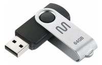 Foto do produto PEN DRIVE 64 GB TWIST PRETO USB 2.0 PD590 MULTILASER
