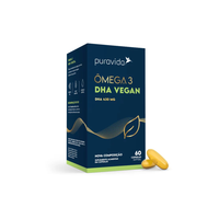 Foto do produto Ômega 3 Vegan DHA Puravida 60 Cápsulas