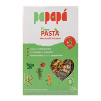 Foto do produto Macarrão Infantil Mini Fusilli Tricolori com Vegetais Papapá 200g