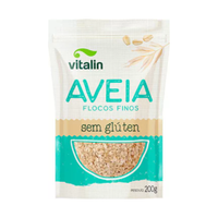 Foto do produto Aveia Flocos Finos sem Glúten Vitalin 200g