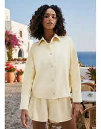 Foto do produto Camisa Feminina Manga Longa Em Crepe
