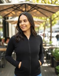 Foto do produto Jaqueta Feminina Em Tecido De Algodão E Elastano