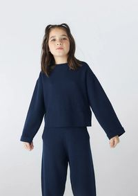 Foto do produto Blusão Infantil Menina Manga Longa Em Tricô