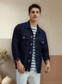 Foto do produto Jaqueta Jeans Masculina Trucker