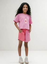 Foto do produto Conjunto Curto Infantil Menina Colorido