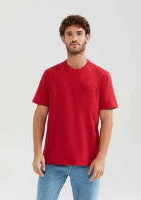 Foto do produto Camiseta Básica Masculina Comfort Super Cotton Com Bolso