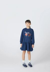 Foto do produto Vestido Curto Infantil Manga Longa Estampado