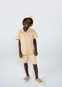 Foto do produto Camisa Infantil Menino Manga Curta Em Sarja