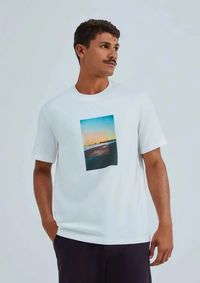 Foto do produto Camiseta Masculina Comfort Super Cotton Com Estampa