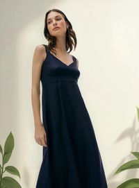 Foto do produto Vestido Midi Em Viscolinho
