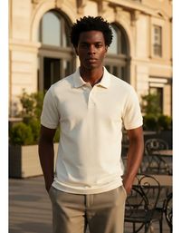 Foto do produto Camisa Polo Básica Masculina Regular Em Piquet
