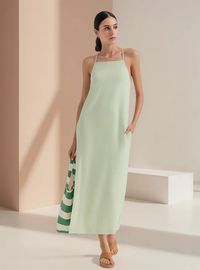 Foto do produto Vestido Midi Em Viscolinho