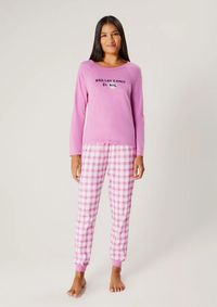 Foto do produto Pijama Feminino Longo Com Estampa