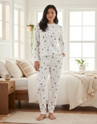 Foto do produto Pijama Longo Feminino Em Malha Thermal